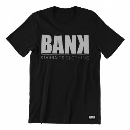BANK BLACK TEE SHIRT L
